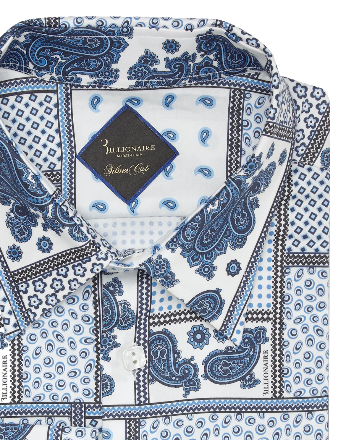 Shirt Silver Cut LS/Milano Paisley, цвет: Белый