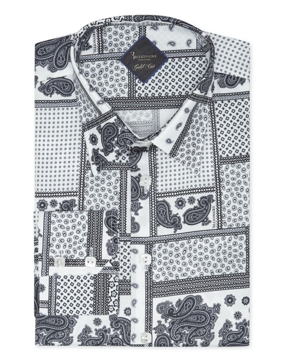 Shirt Gold Cut LS/Milano Paisley, цвет: Белый