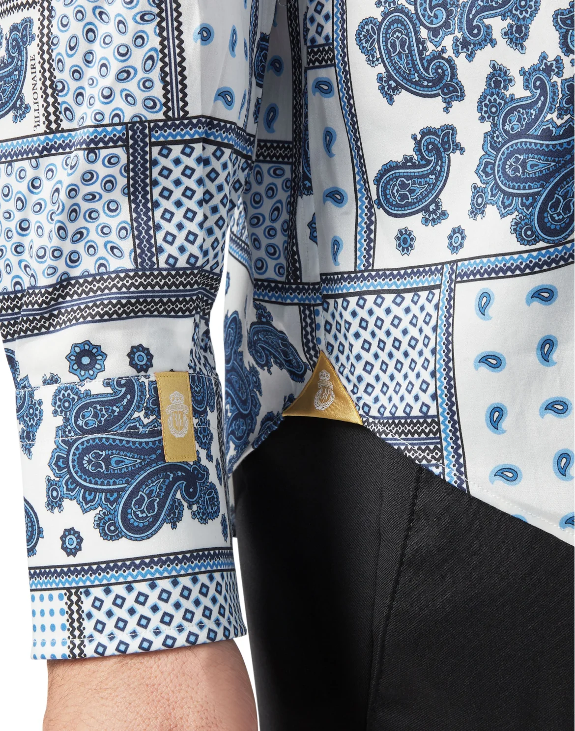 Shirt Gold Cut LS/Milano Paisley, цвет: Белый