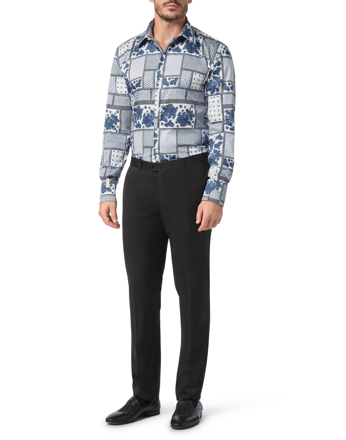 Shirt Gold Cut LS/Milano Paisley, цвет: Белый