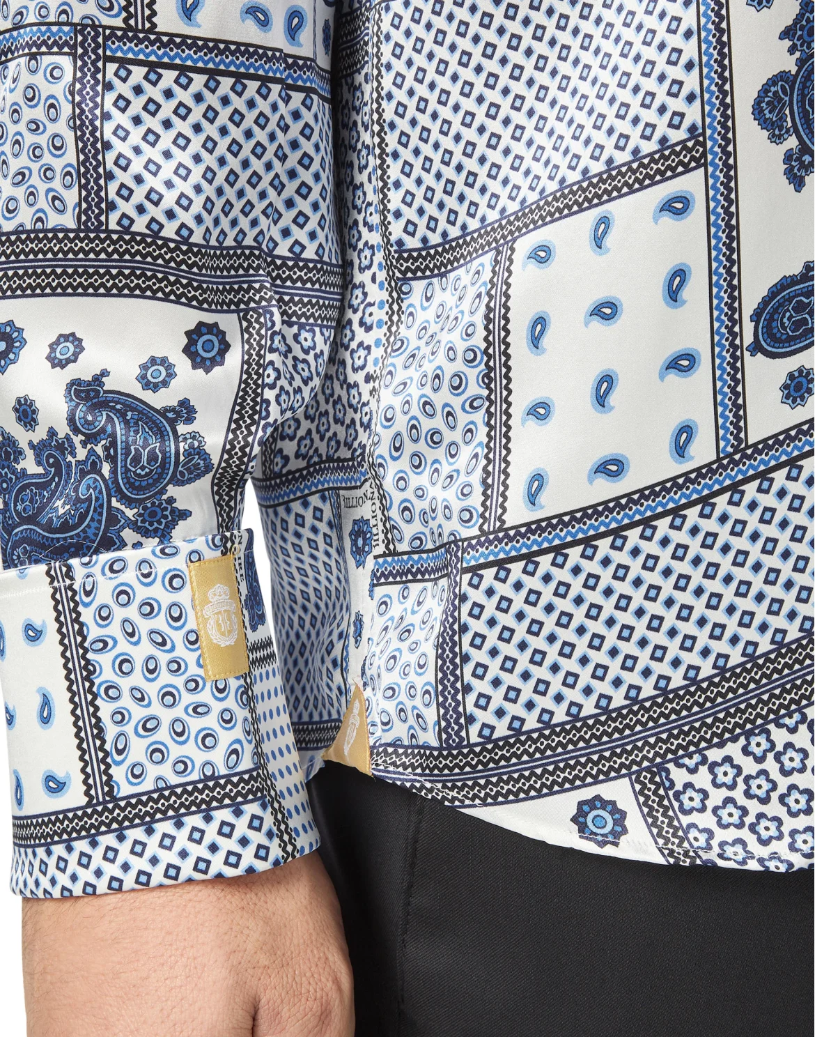 Shirt Gold Cut LS/Flavio Paisley, цвет: Белый