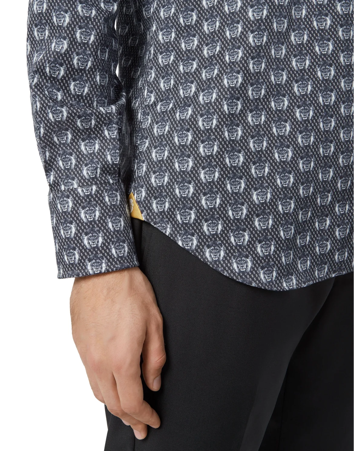 Shirt Silver Cut LS/Milano Lion, цвет: Черный