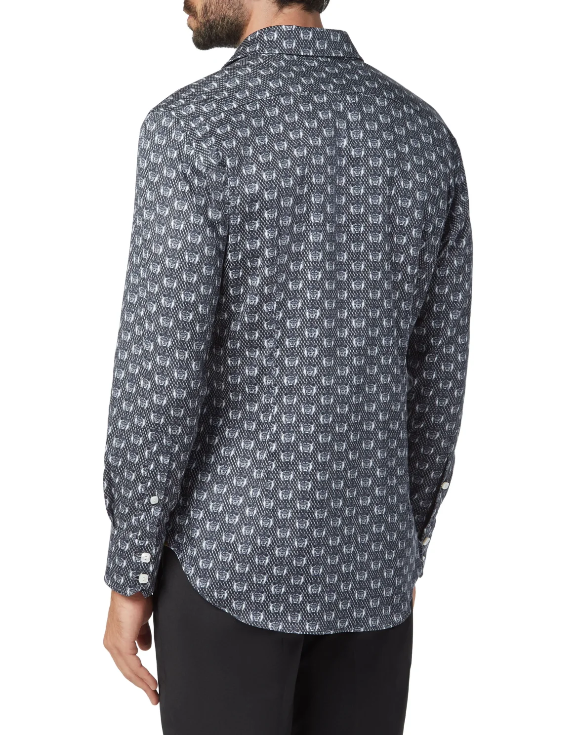 Shirt Silver Cut LS/Milano Lion, цвет: Черный