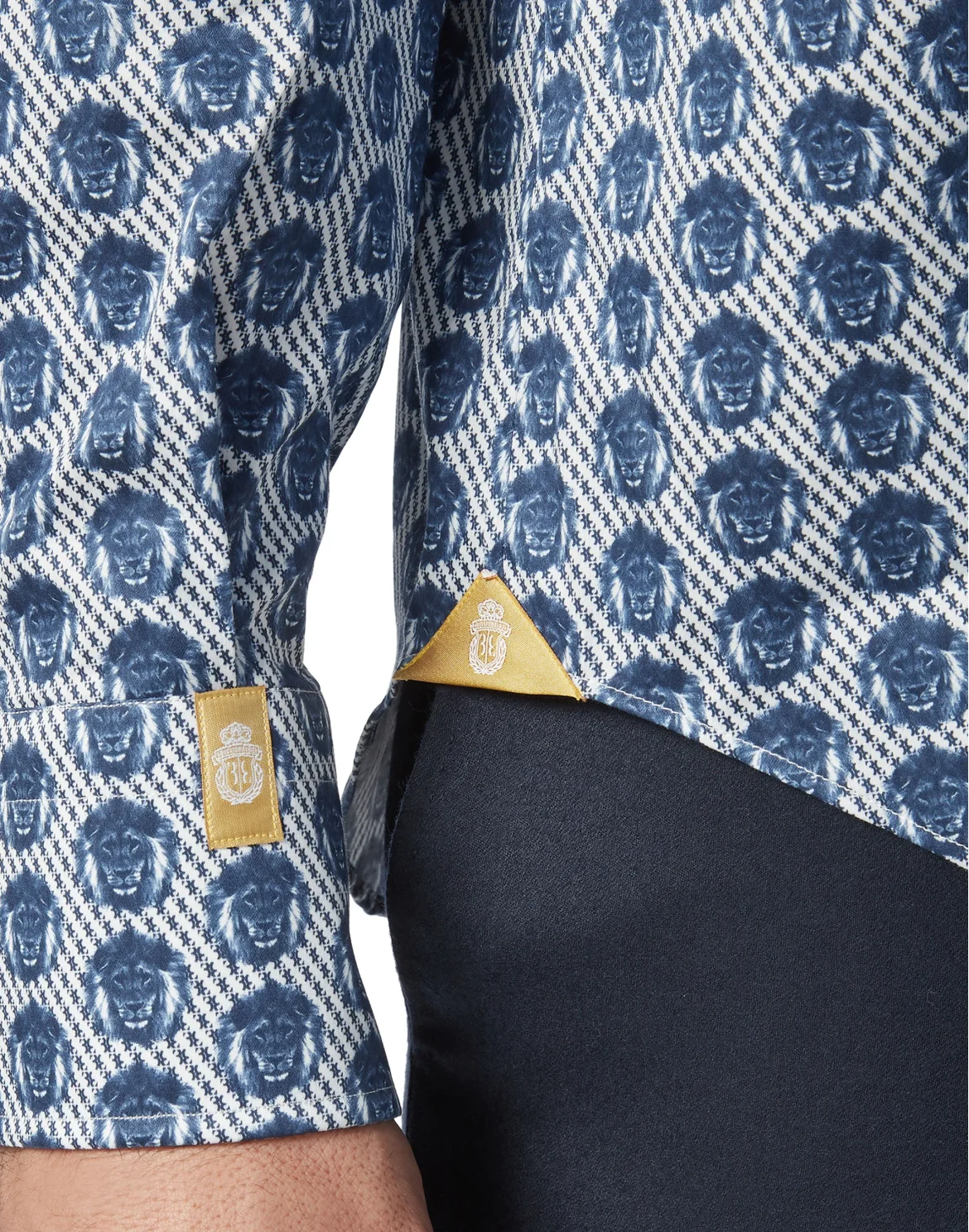 Shirt Gold Cut LS/Milano Lion, цвет: Белый