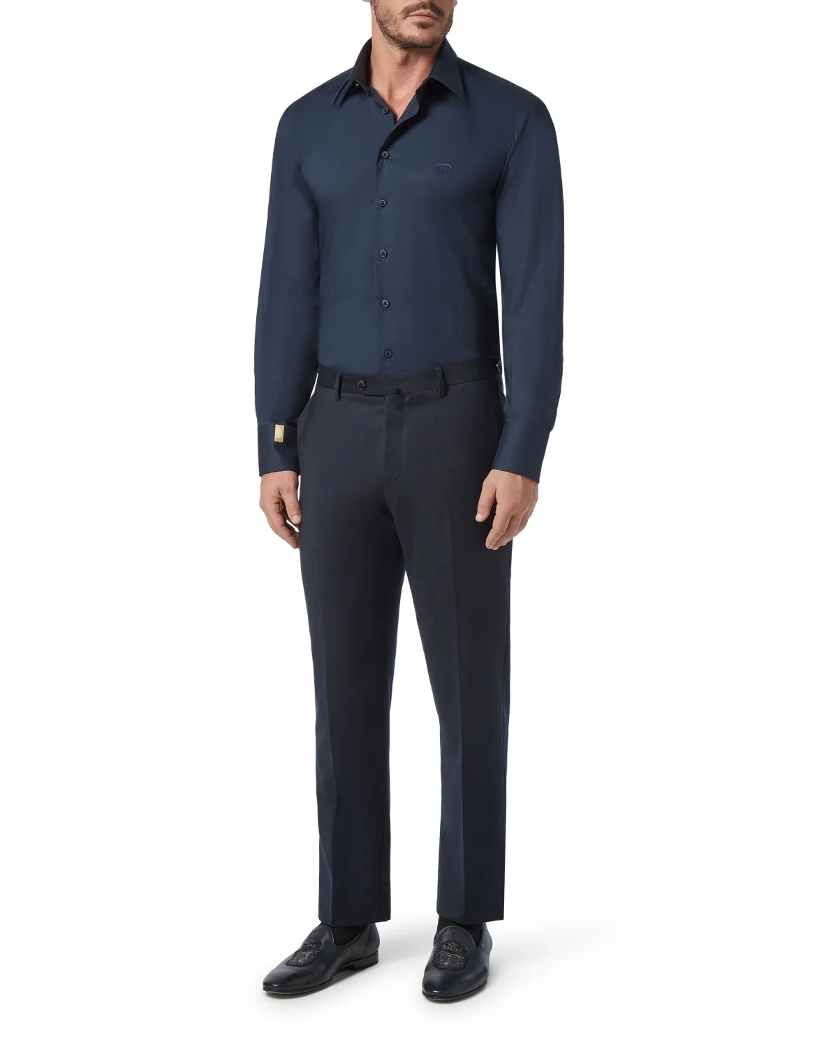 Shirt Gold Cut LS/Milano Crest, цвет: Синий