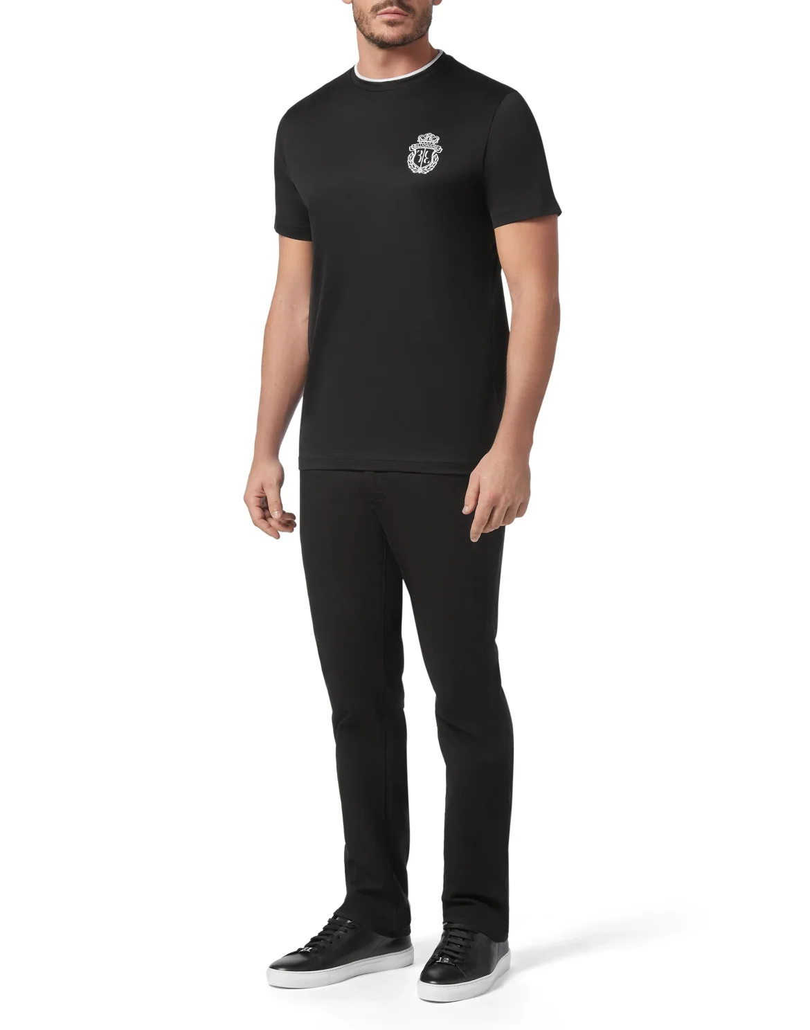 T-shirt Round Neck SS Crest, цвет: Черный