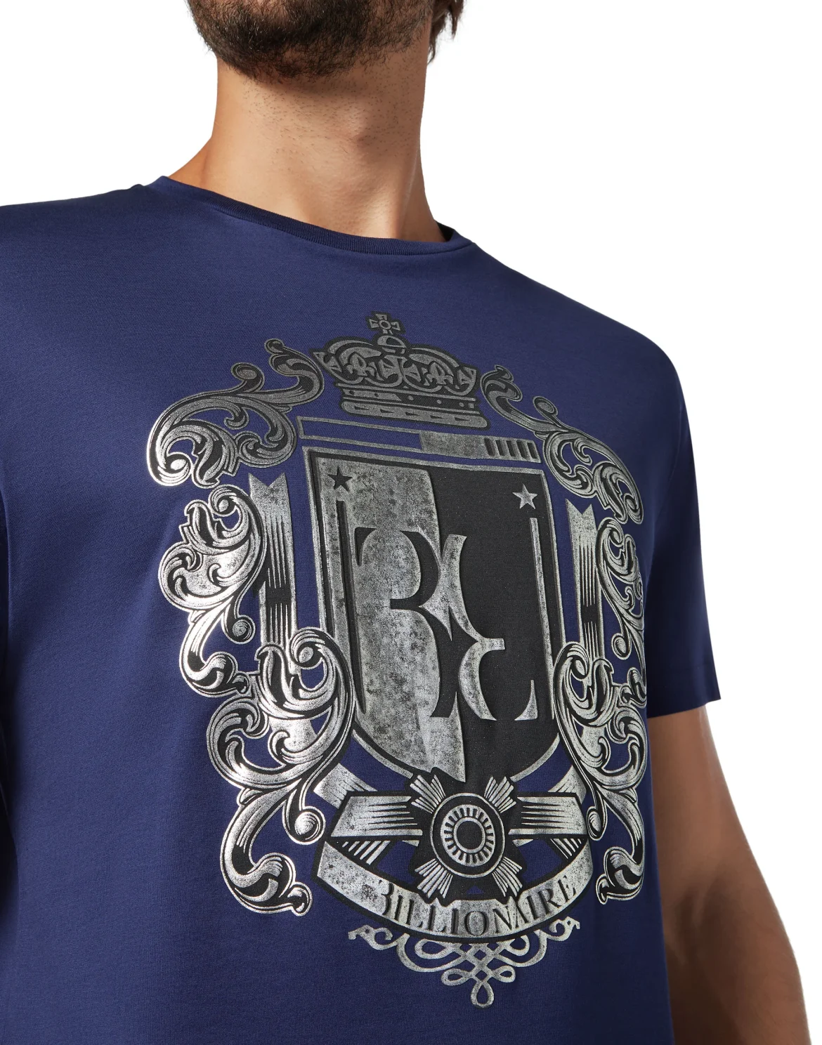 T-shirt Round Neck SS Baroque, цвет: Синий