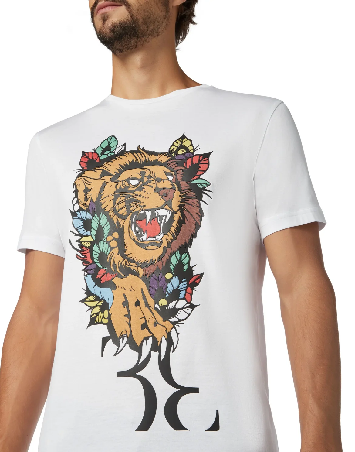 T-shirt Round Neck SS Lion, цвет: Белый