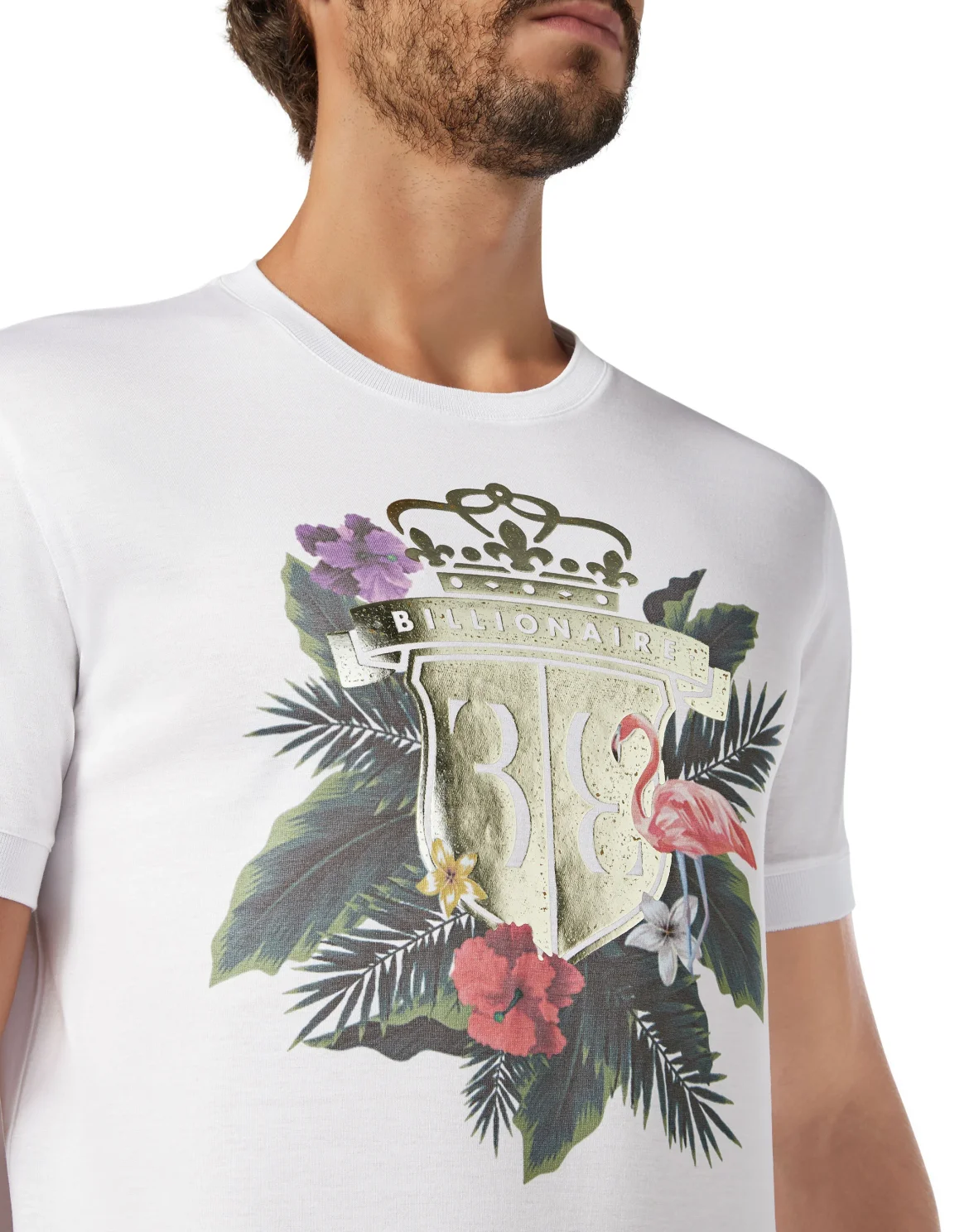T-shirt Round Neck SS Palms, цвет: Белый