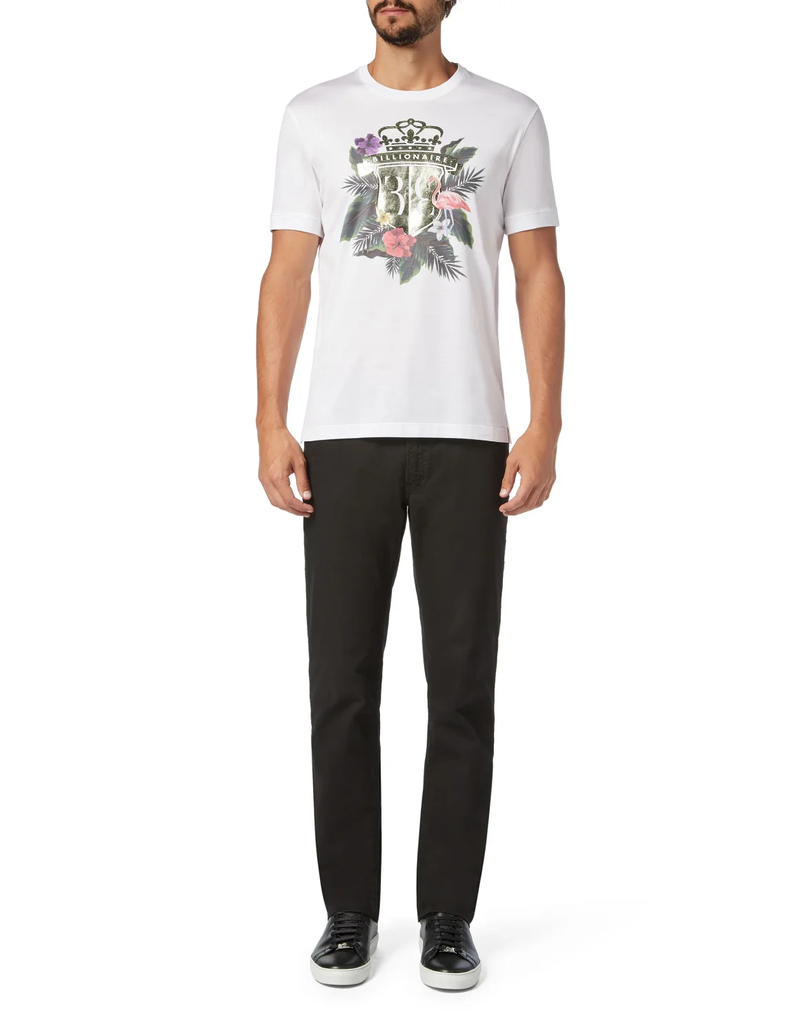 T-shirt Round Neck SS Palms, цвет: Белый