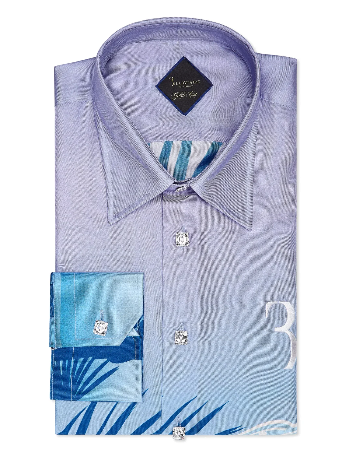 Silk Shirt Gold Cut LS Billionaire in the space, цвет: Мультиколор