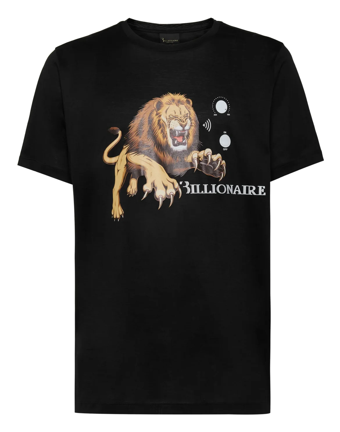 T-shirt Round Neck SS Lion, цвет: Черный