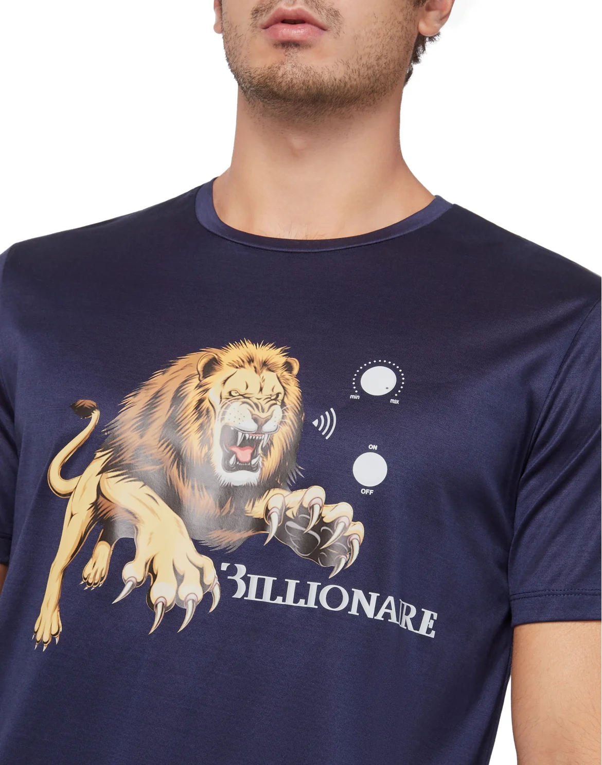 T-shirt Round Neck SS Lion, цвет: Синий