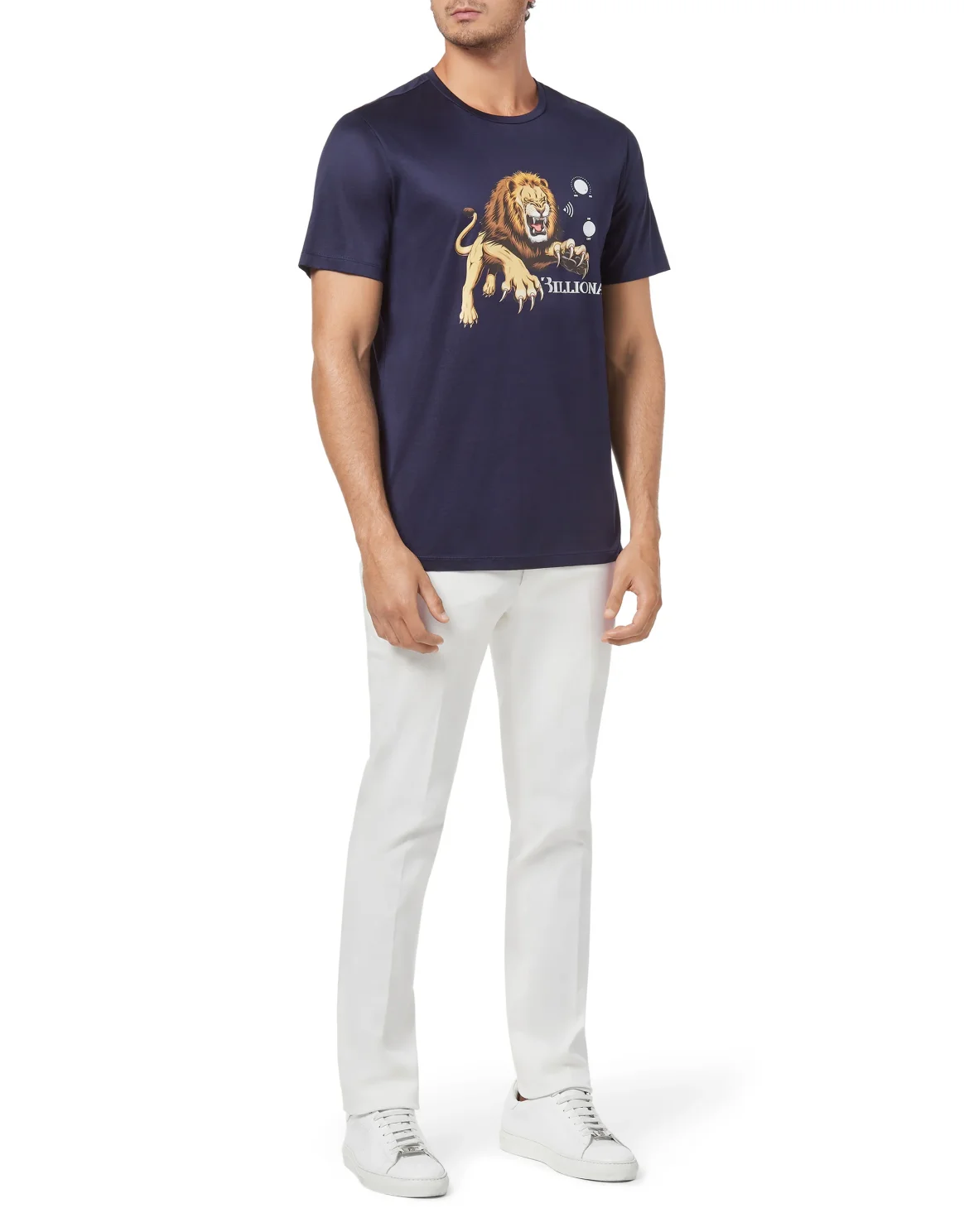 T-shirt Round Neck SS Lion, цвет: Синий
