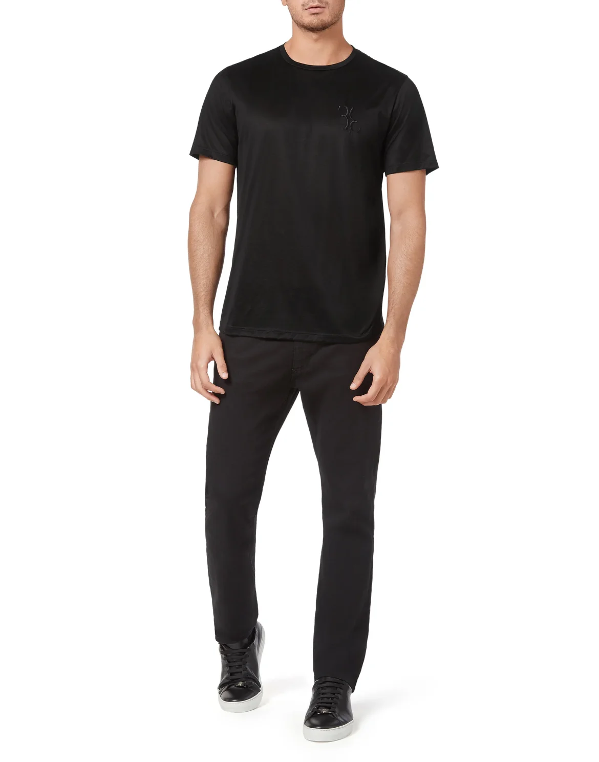 T-shirt Round Neck SS Crest, цвет: Черный