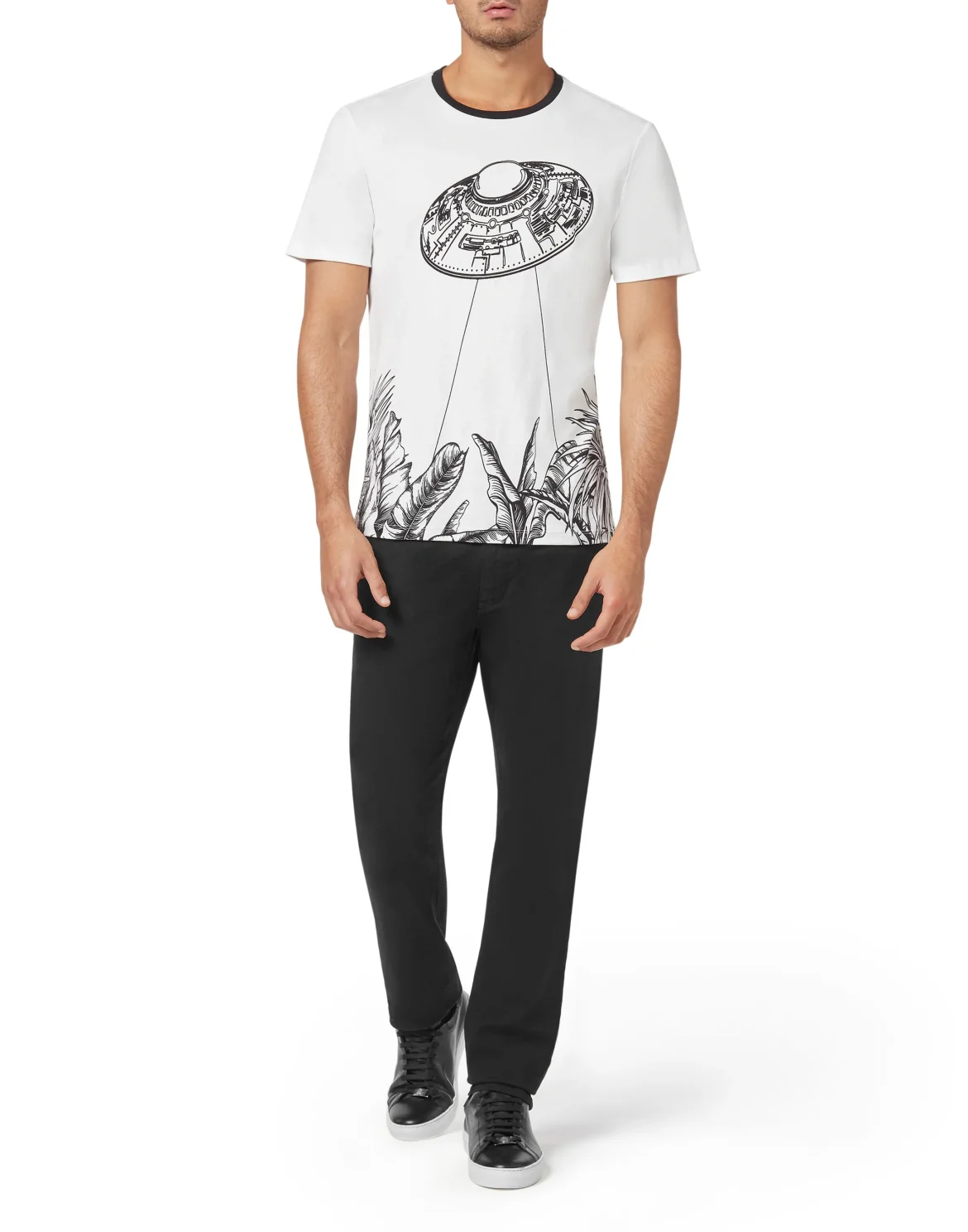 T-shirt Round Neck SS Billionaire in the space, цвет: Белый