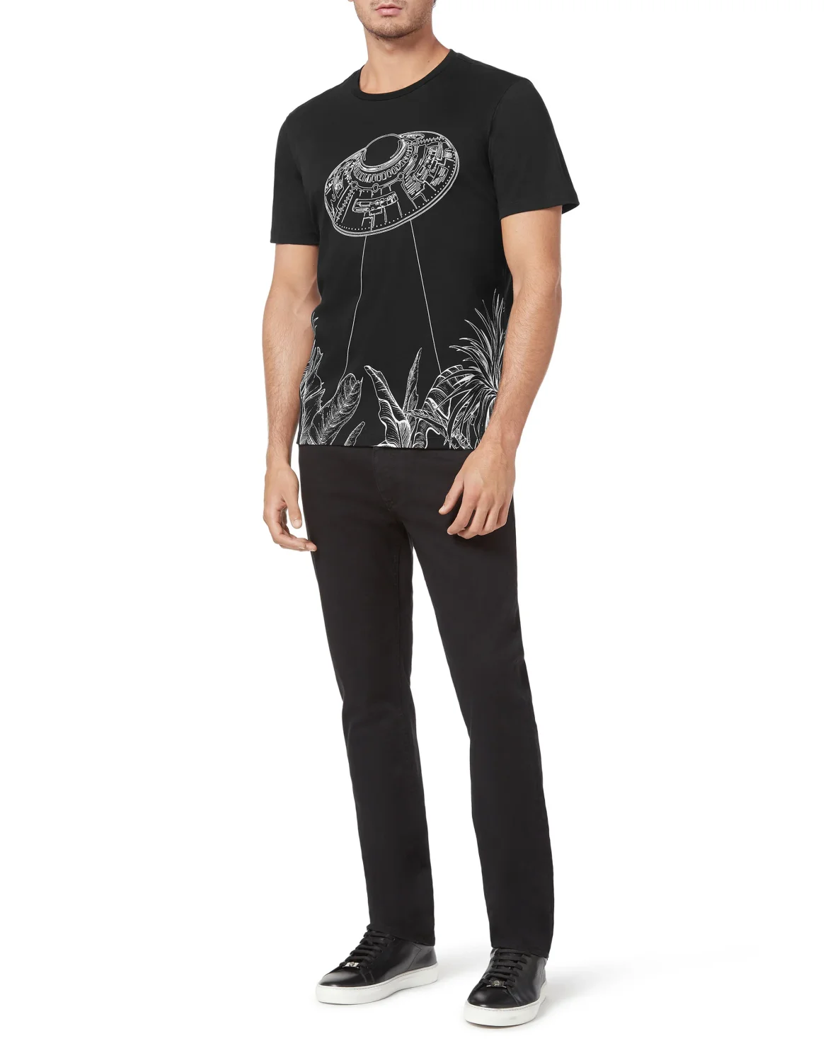 T-shirt Round Neck SS Billionaire in the space, цвет: Черный