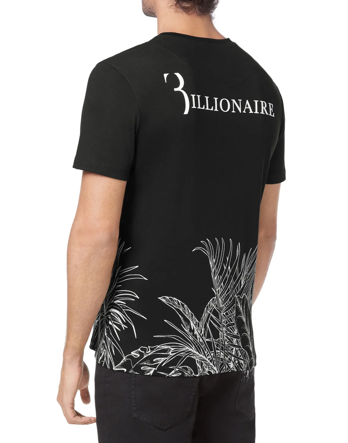 T-shirt Round Neck SS Billionaire in the space, цвет: Черный