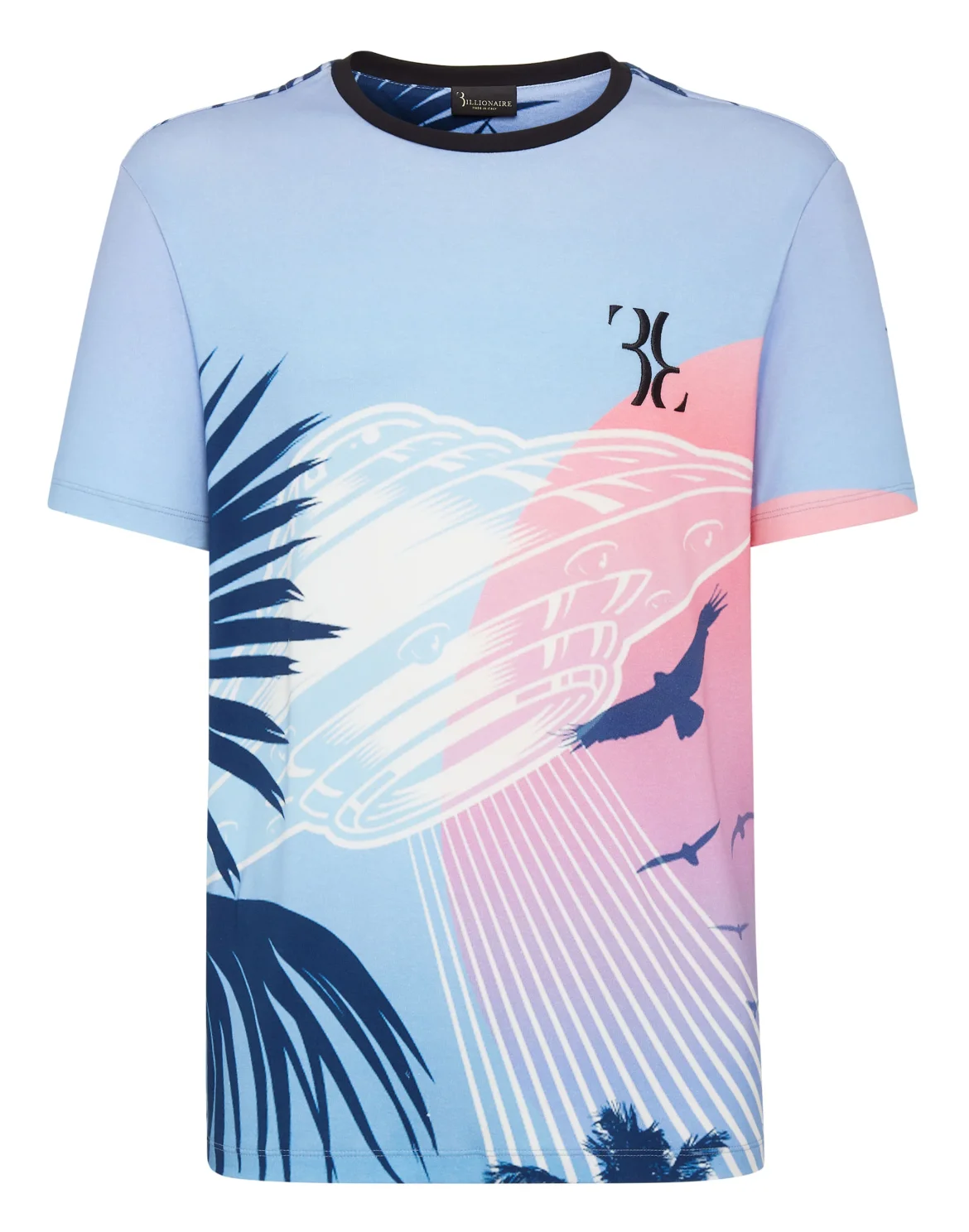 T-shirt Round Neck SS Billionaire in the space, цвет: Мультиколор