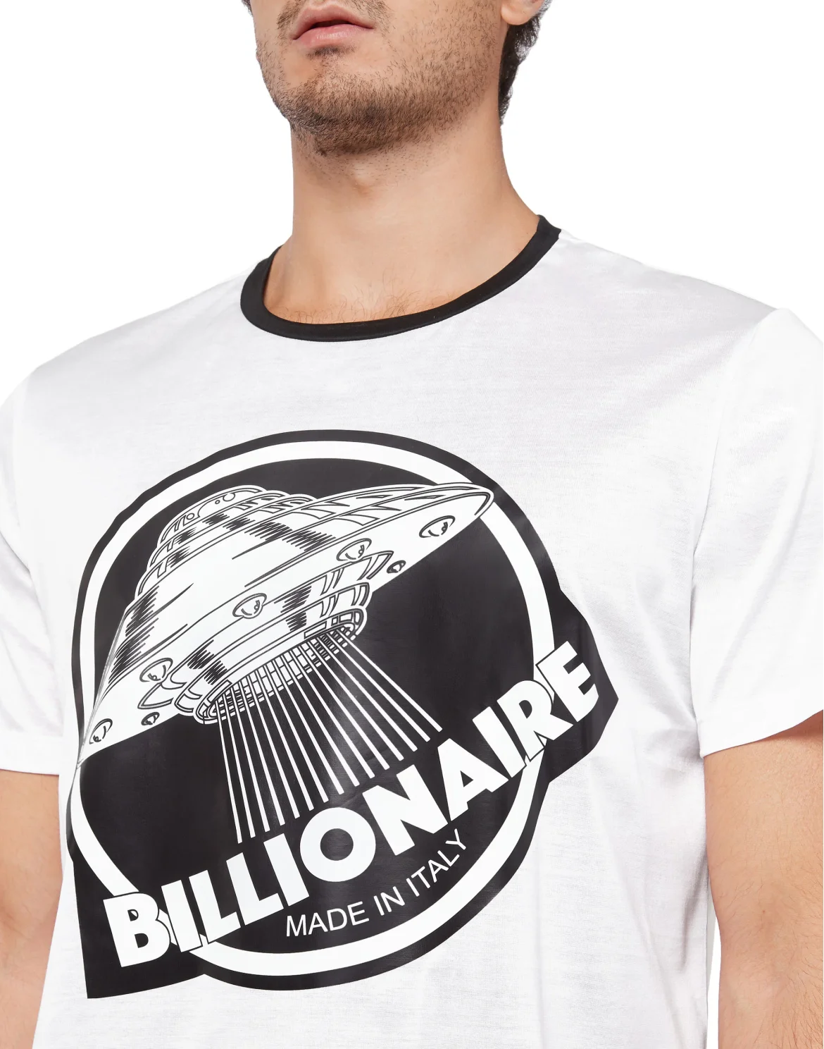 T-shirt Round Neck SS Billionaire in the space, цвет: Белый