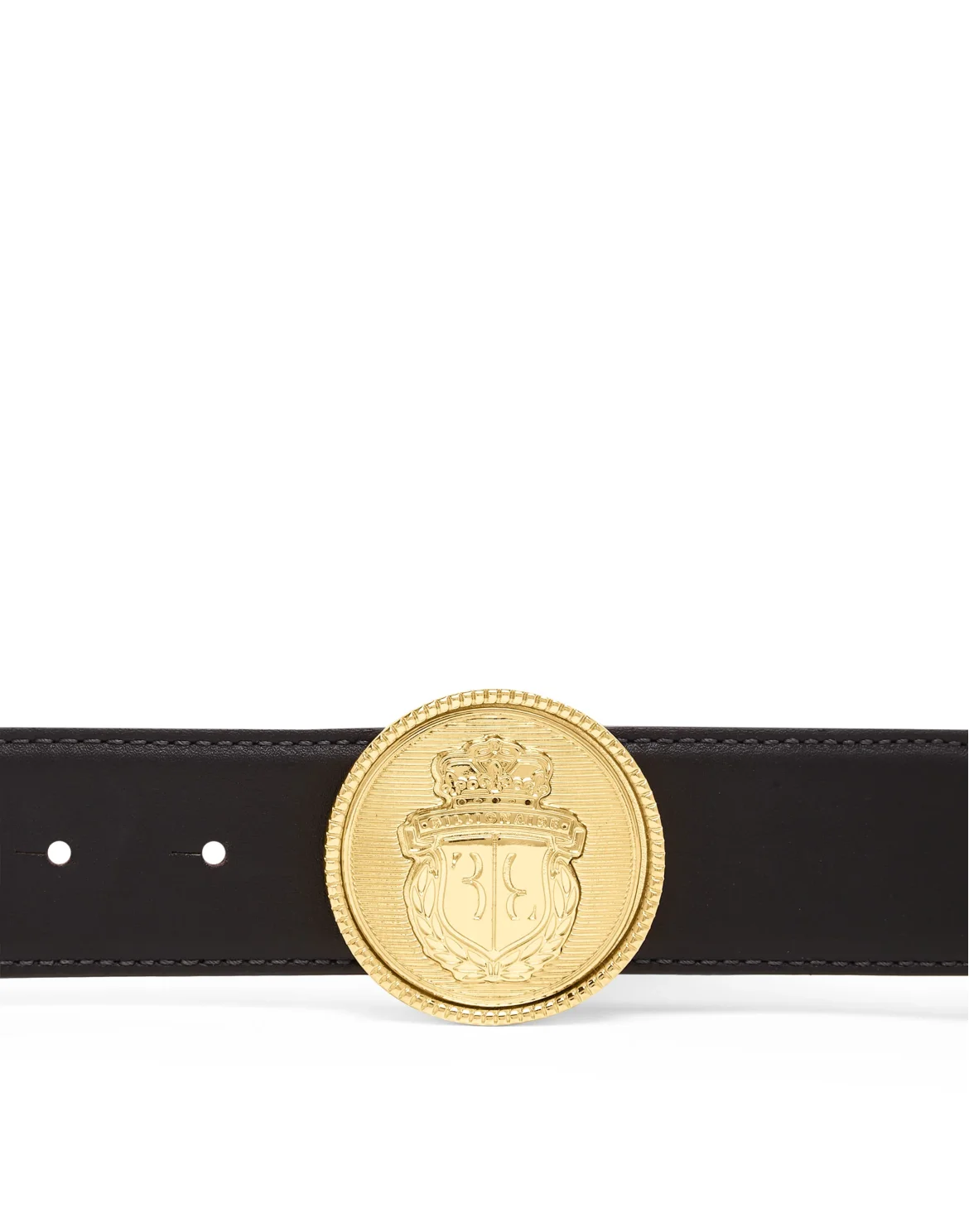 Deer Leather Belt, цвет: Черный