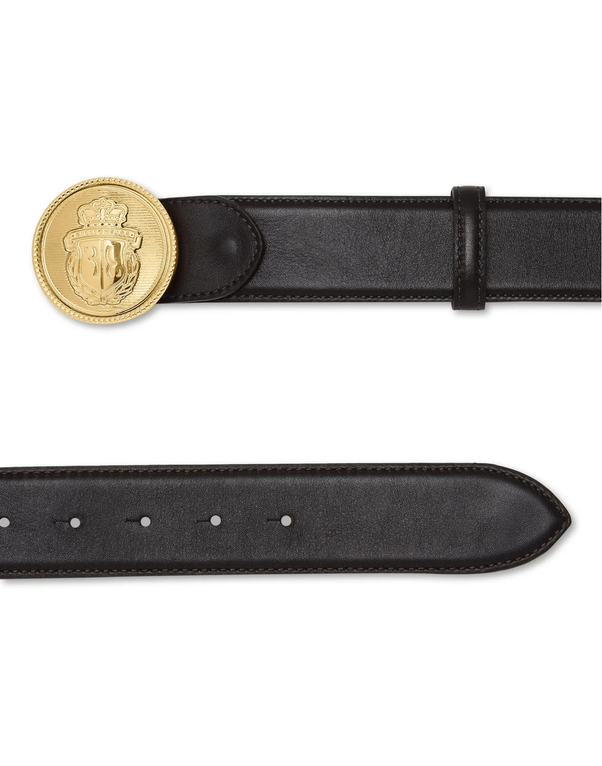 Deer Leather Belt, цвет: Черный