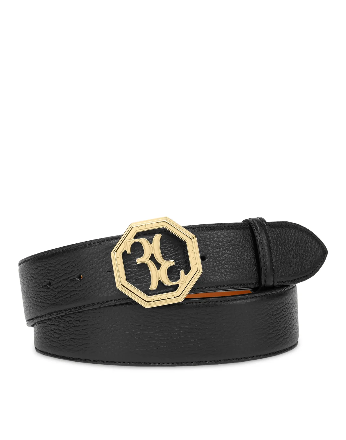 Deer Leather Belt, цвет: Черный