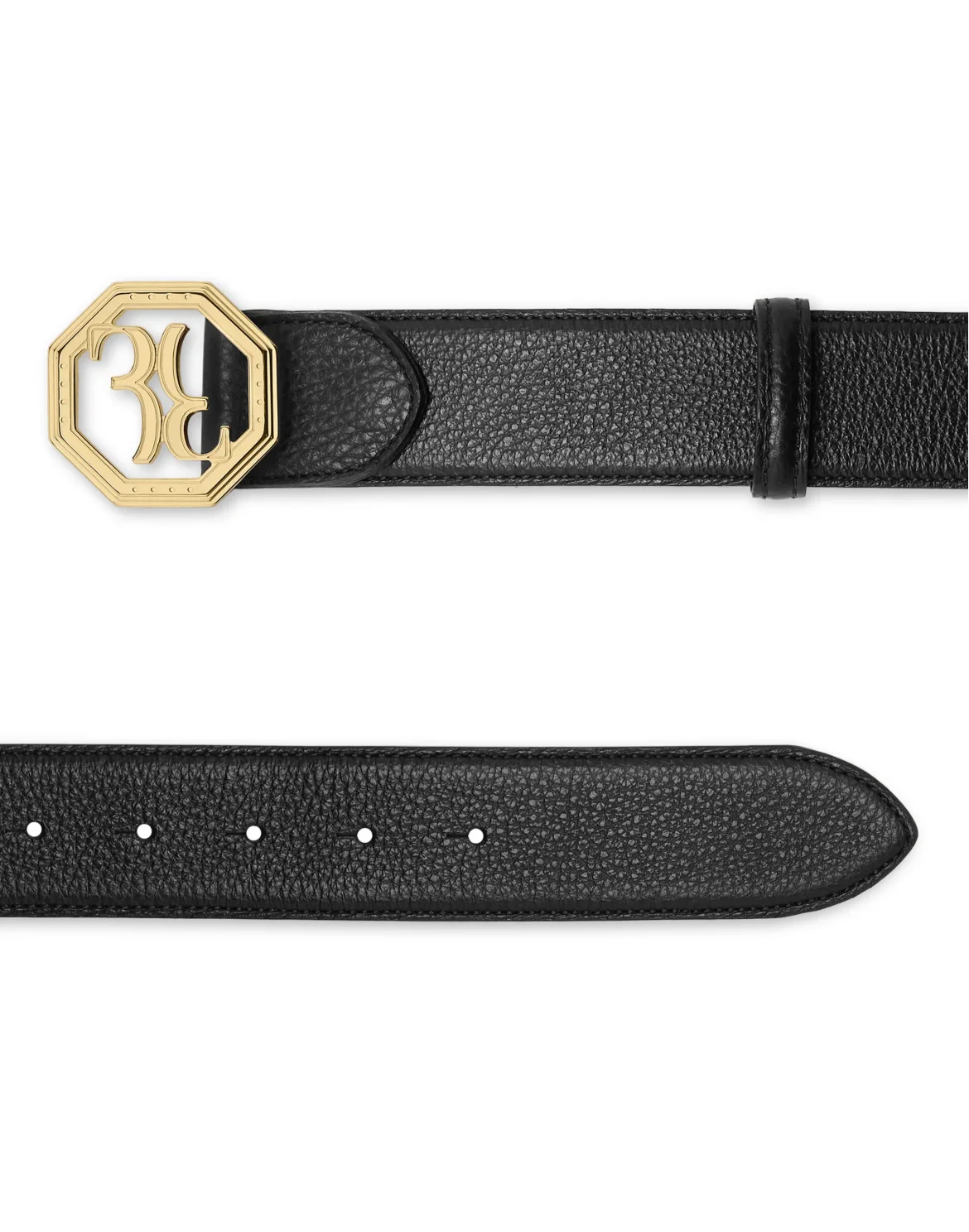 Deer Leather Belt, цвет: Черный