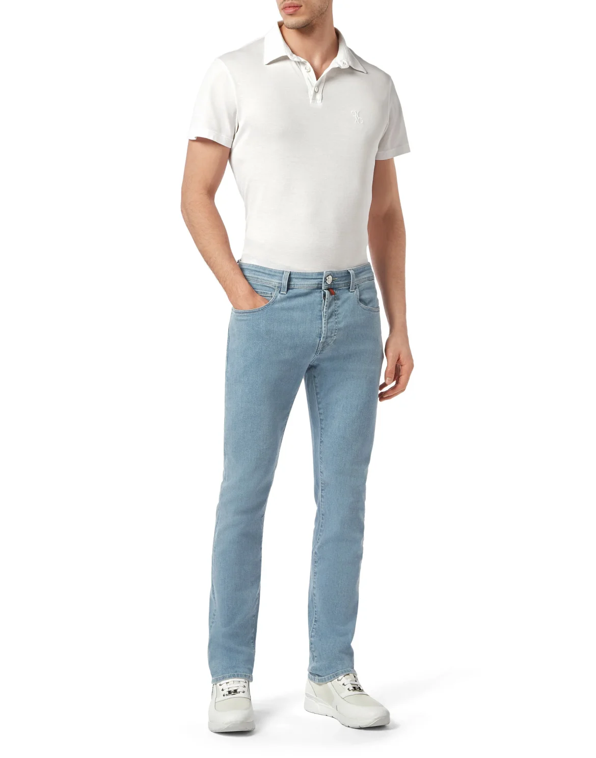 Denim Trousers Super Straight Cut Basic, цвет: Голубой