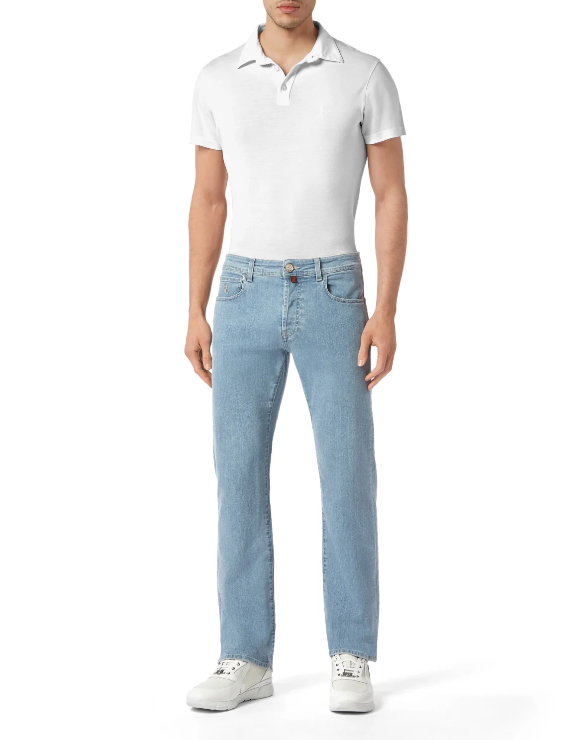 Denim Trousers Regular fit, цвет: Голубой