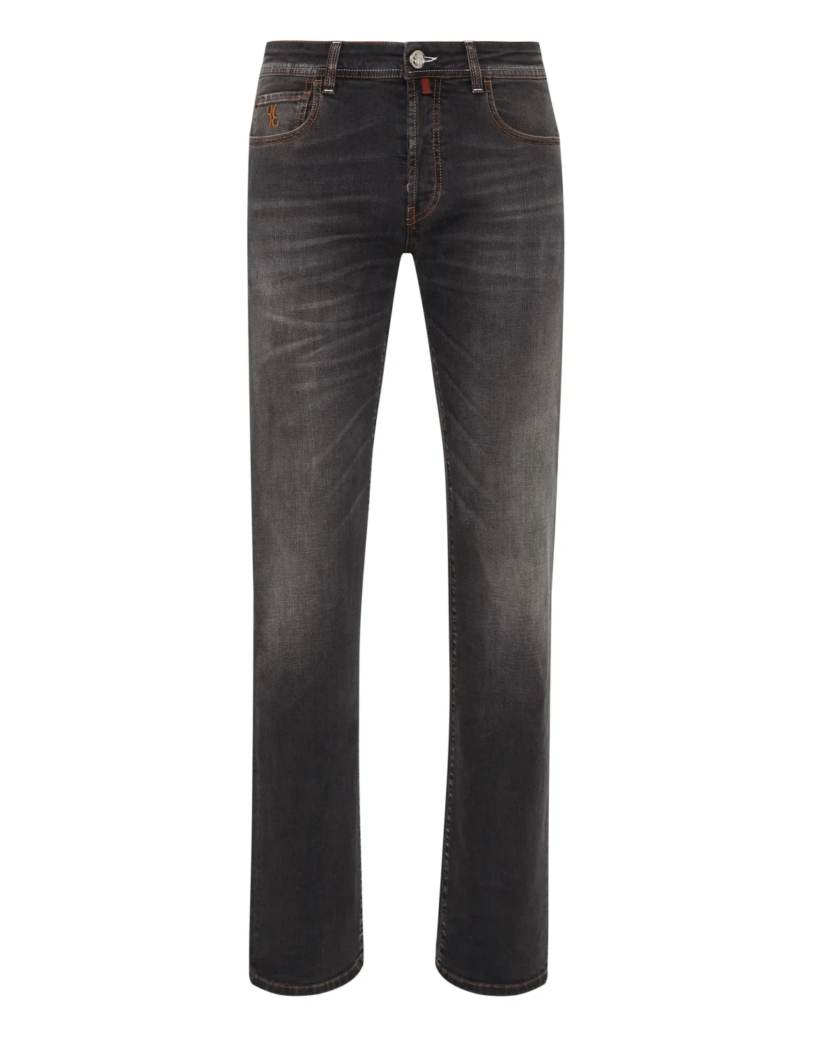 Denim Trousers Regular fit, цвет: Серый