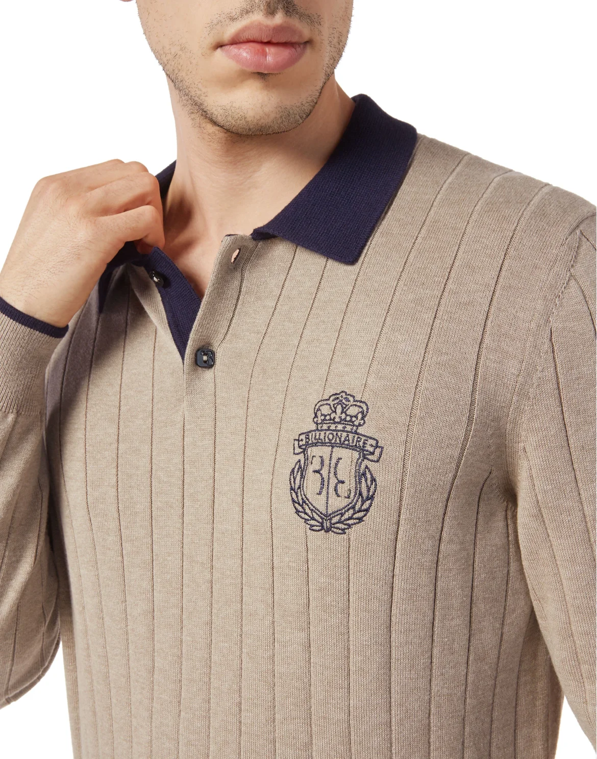 Cotton/Wool Pullover LS, цвет: Бежевый