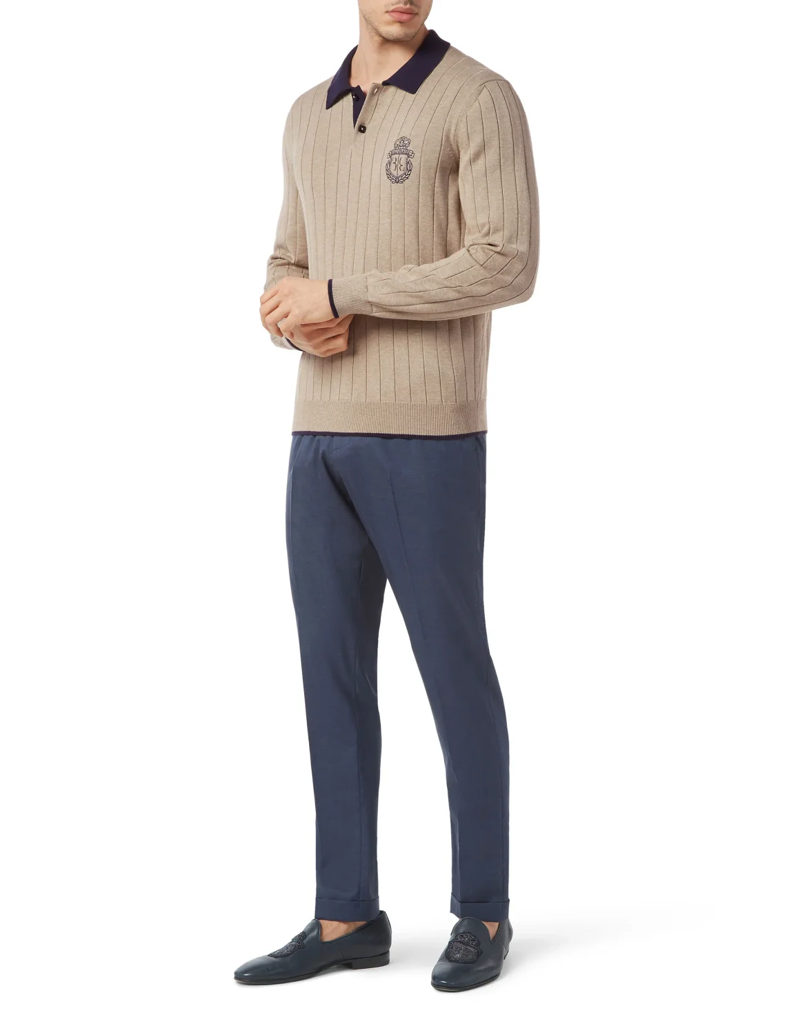 Cotton/Wool Pullover LS, цвет: Бежевый