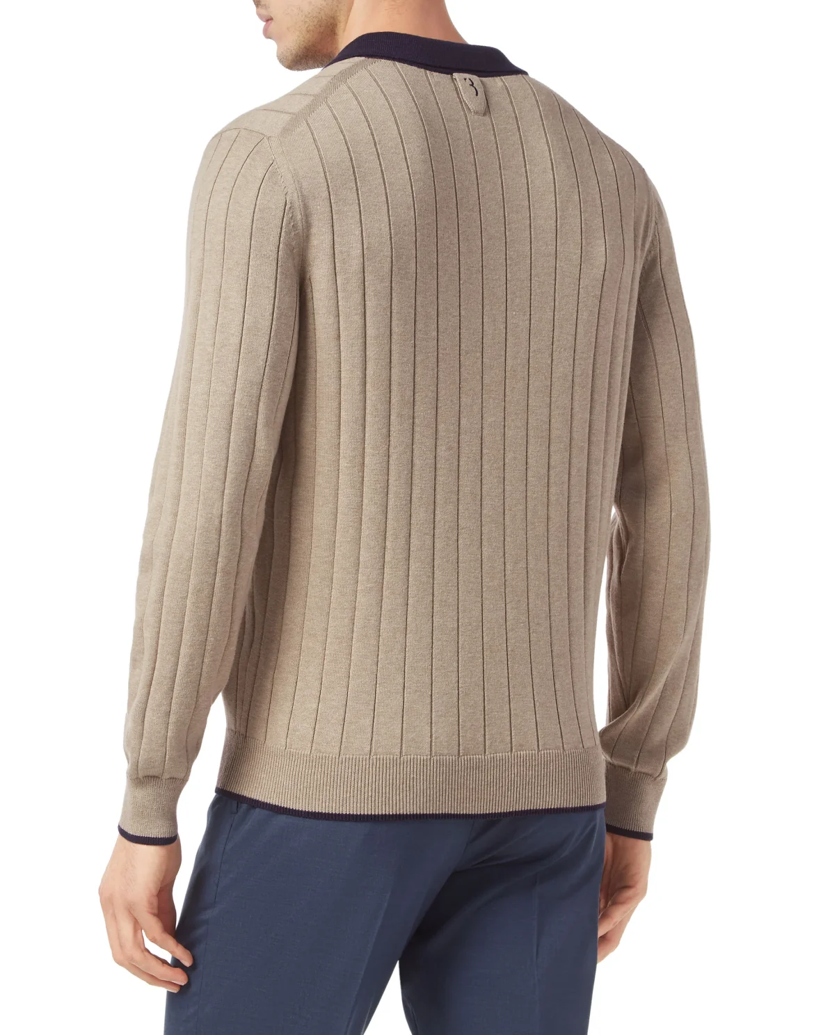 Cotton/Wool Pullover LS, цвет: Бежевый