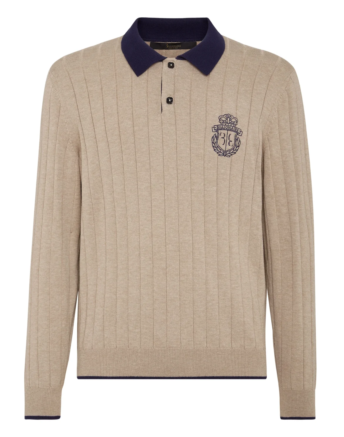 Cotton/Wool Pullover LS, цвет: Бежевый