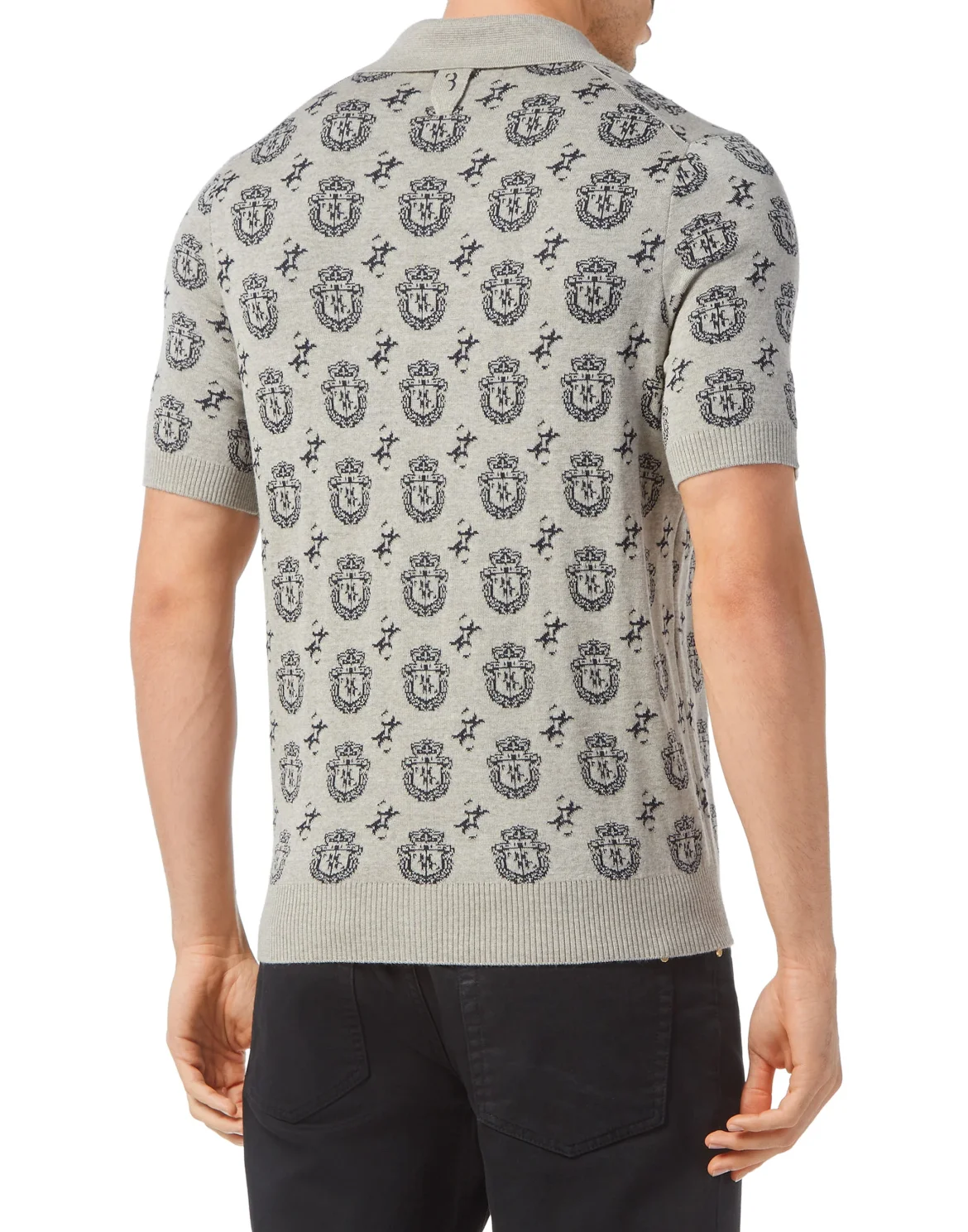 Wool/Silk Polo Shirt SS, цвет: Бежевый