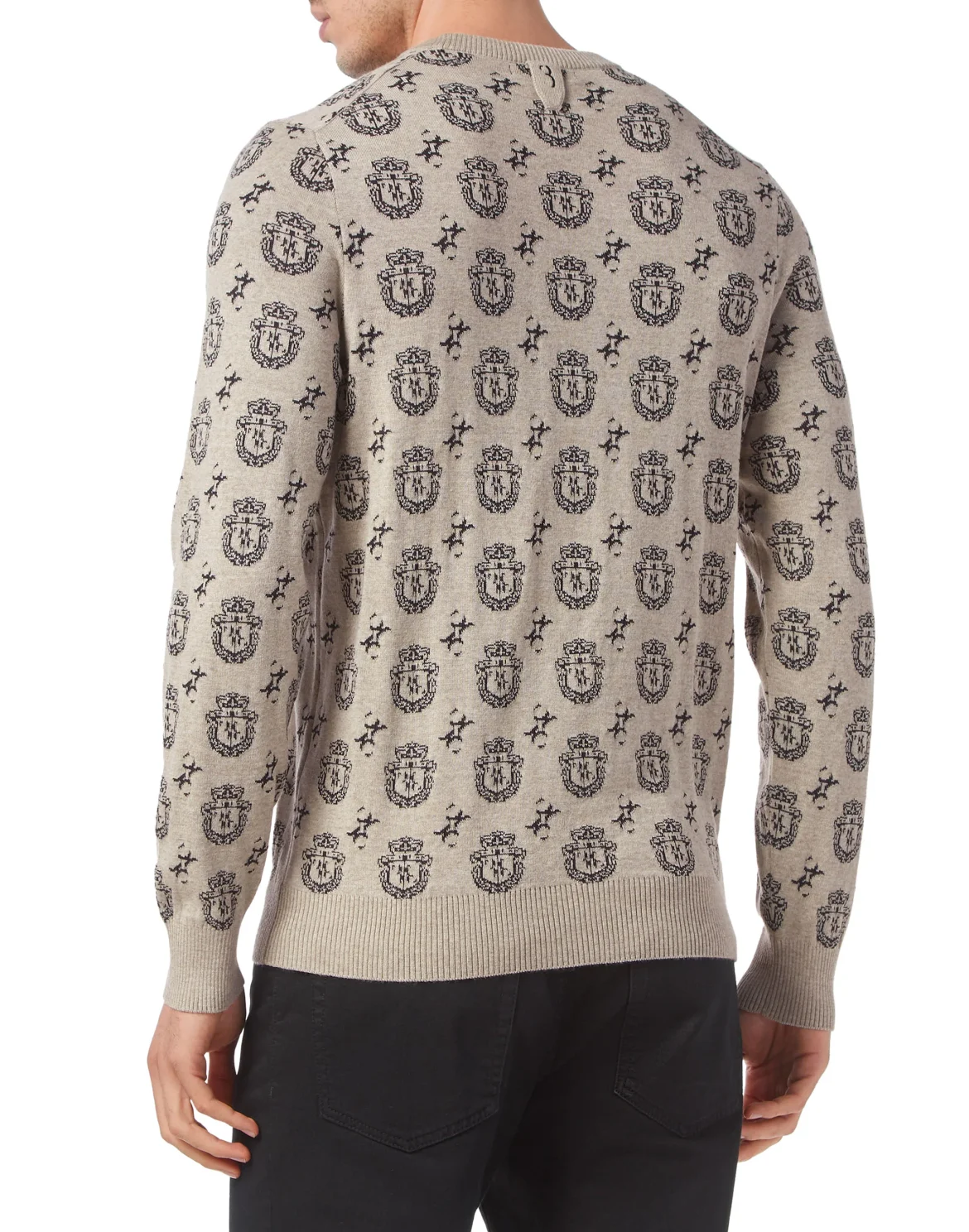 Wool/Cotton Pullover LS, цвет: Бежевый