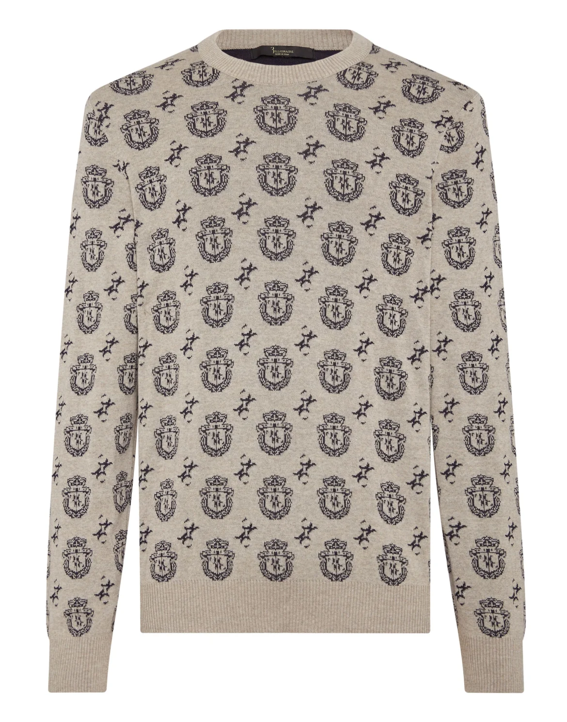 Wool/Cotton Pullover LS, цвет: Бежевый