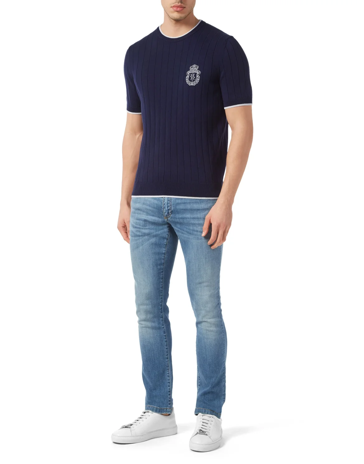 Cotton/Wool T-Shirt  SS, цвет: Синий