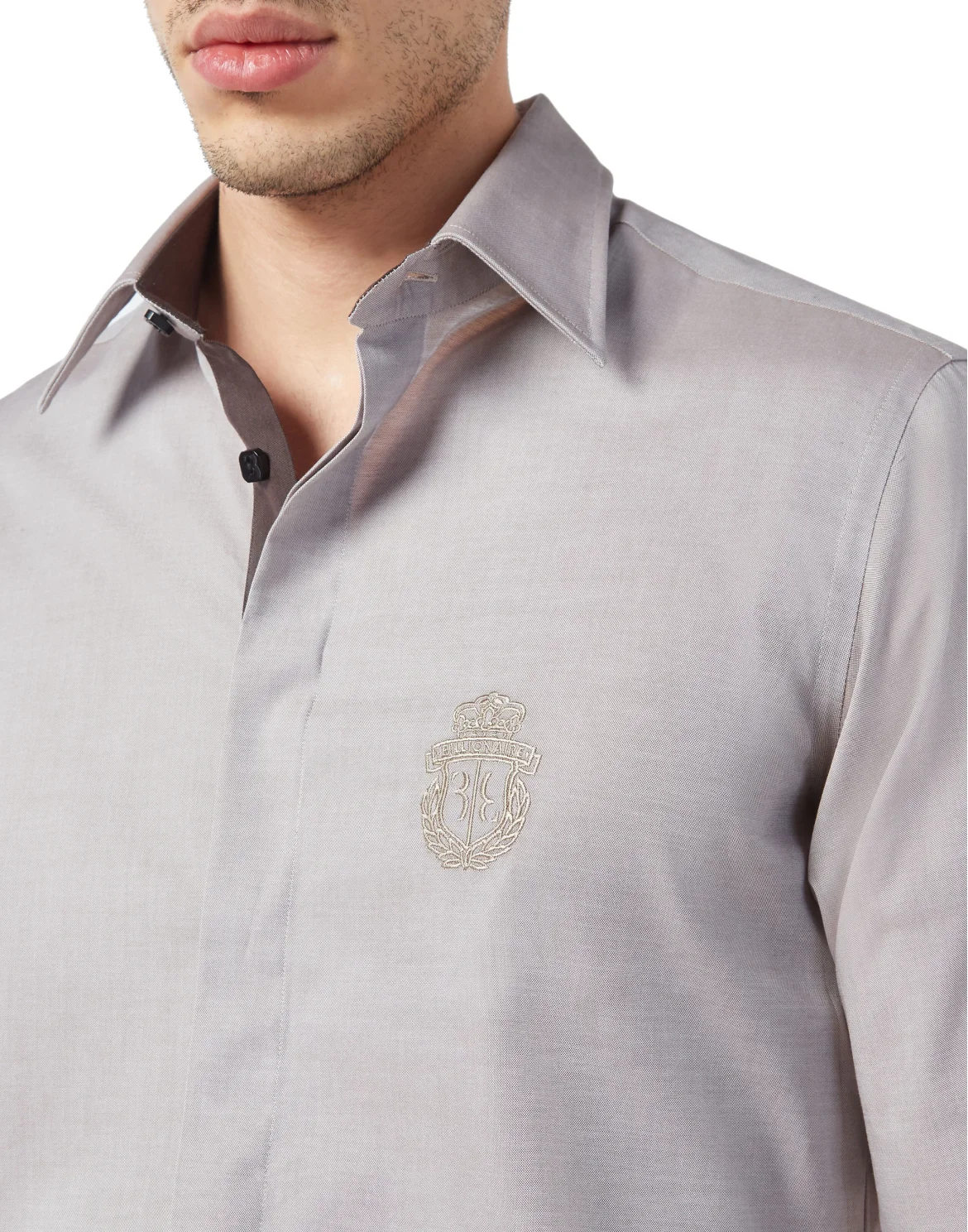 Shirt Silver Cut LS Slim Fit, цвет: Бежевый