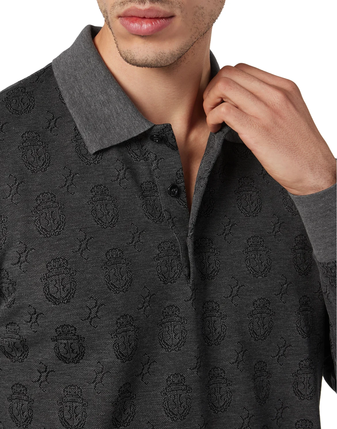 Polo shirt LS, цвет: Серый