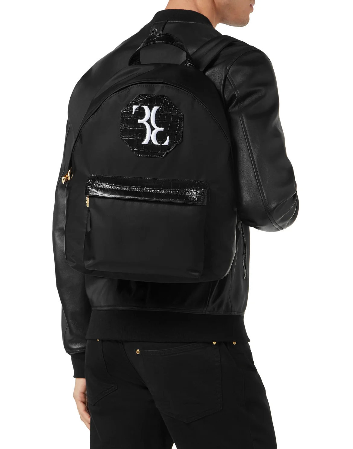 Crocco Printed Backpack, цвет: Черный
