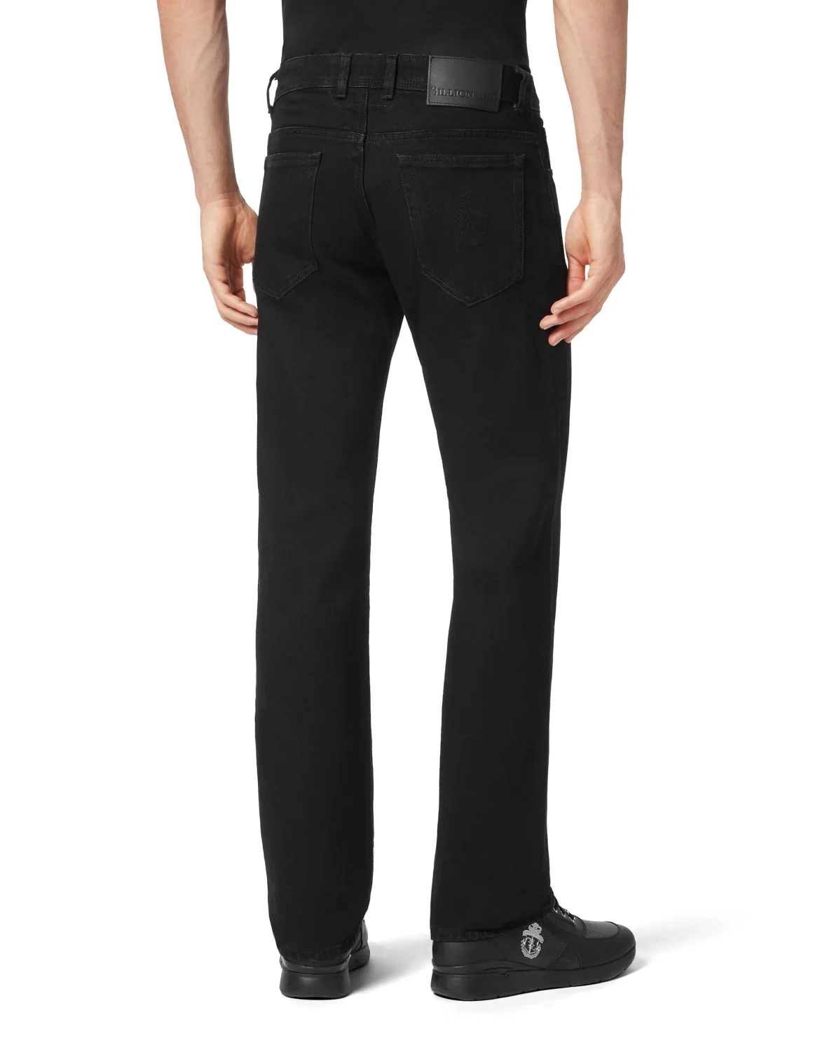 Denim Trousers Regular fit, цвет: Черный