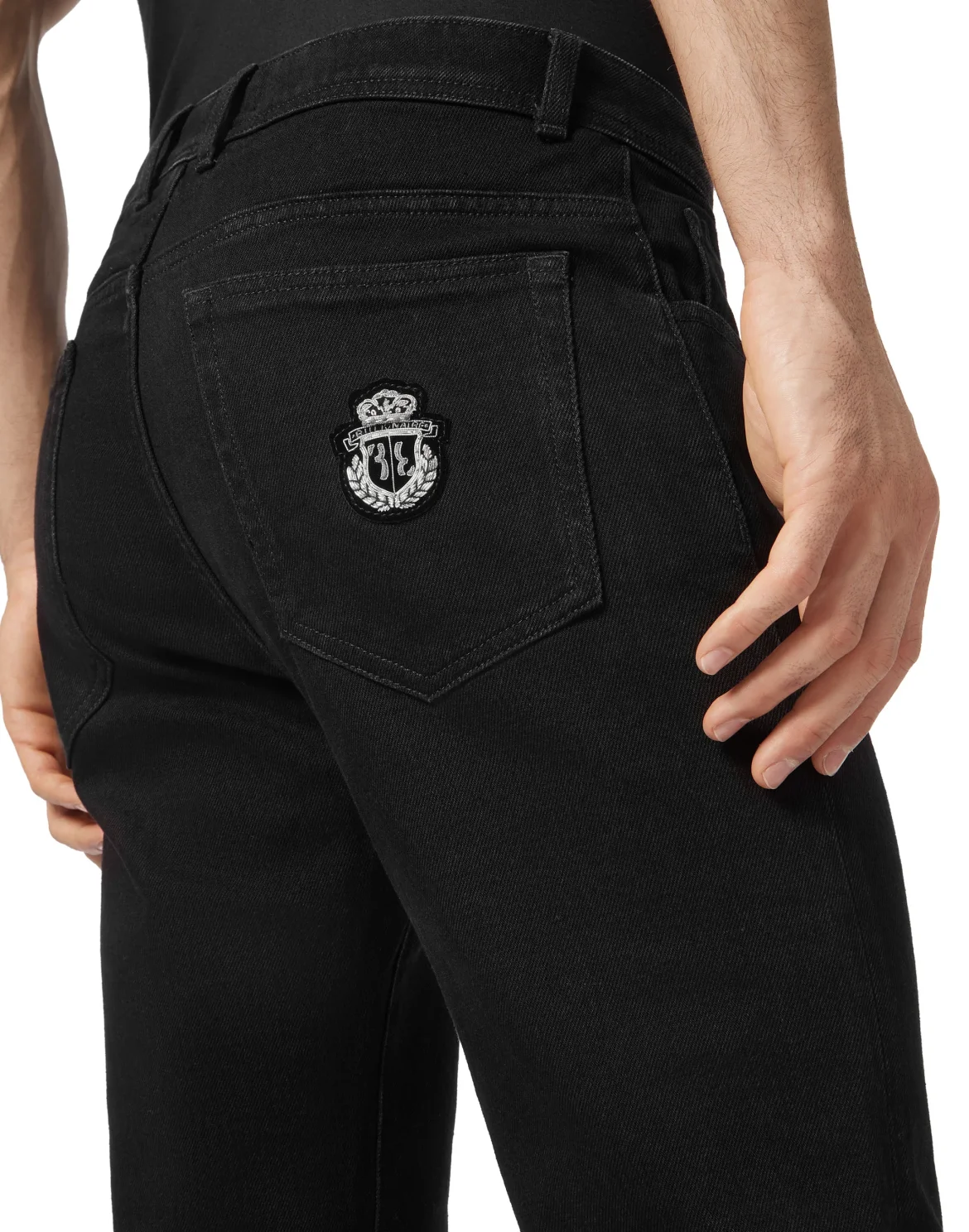 Denim Trousers Super Straight Cut, цвет: Черный
