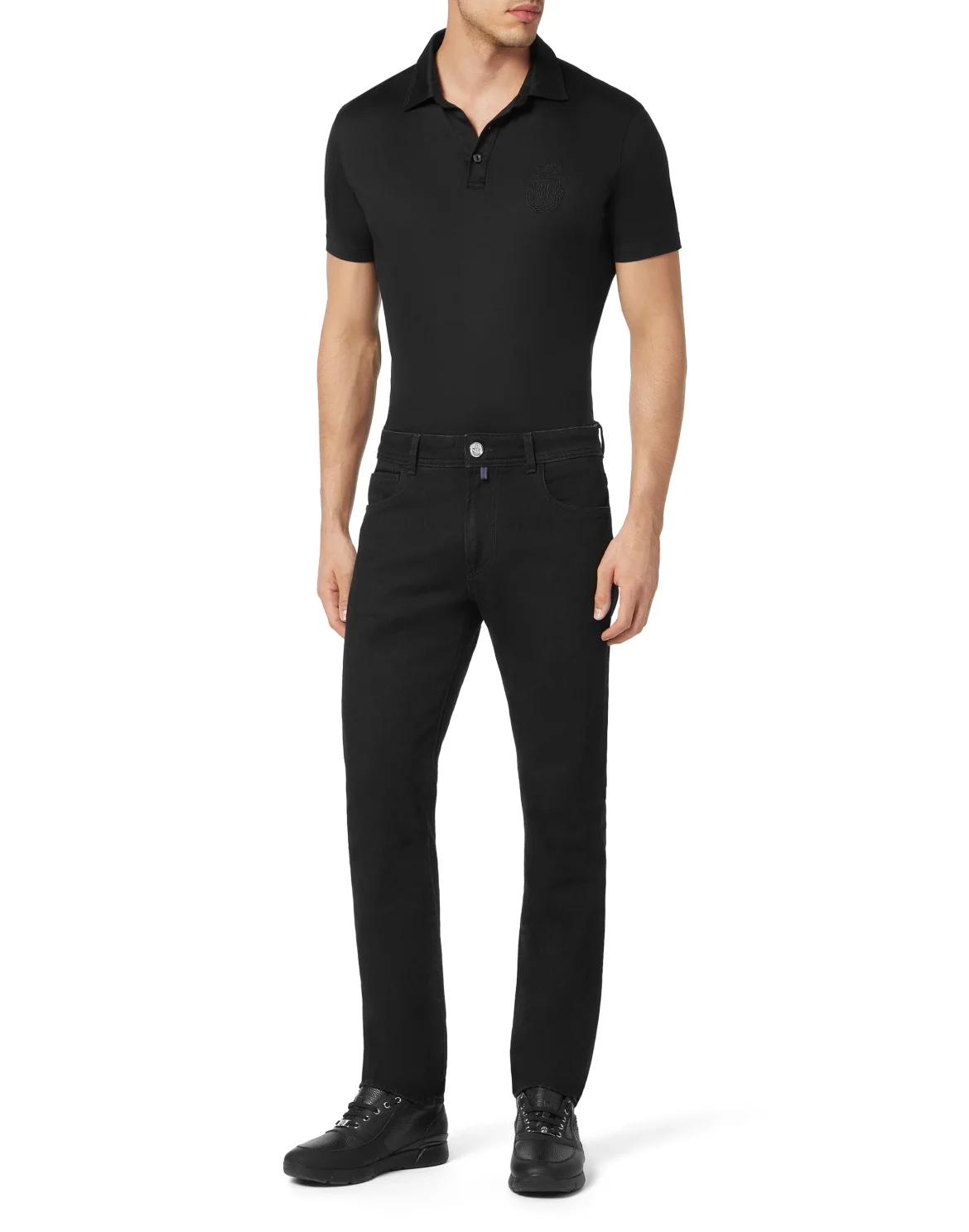 Denim Trousers Super Straight Cut, цвет: Черный
