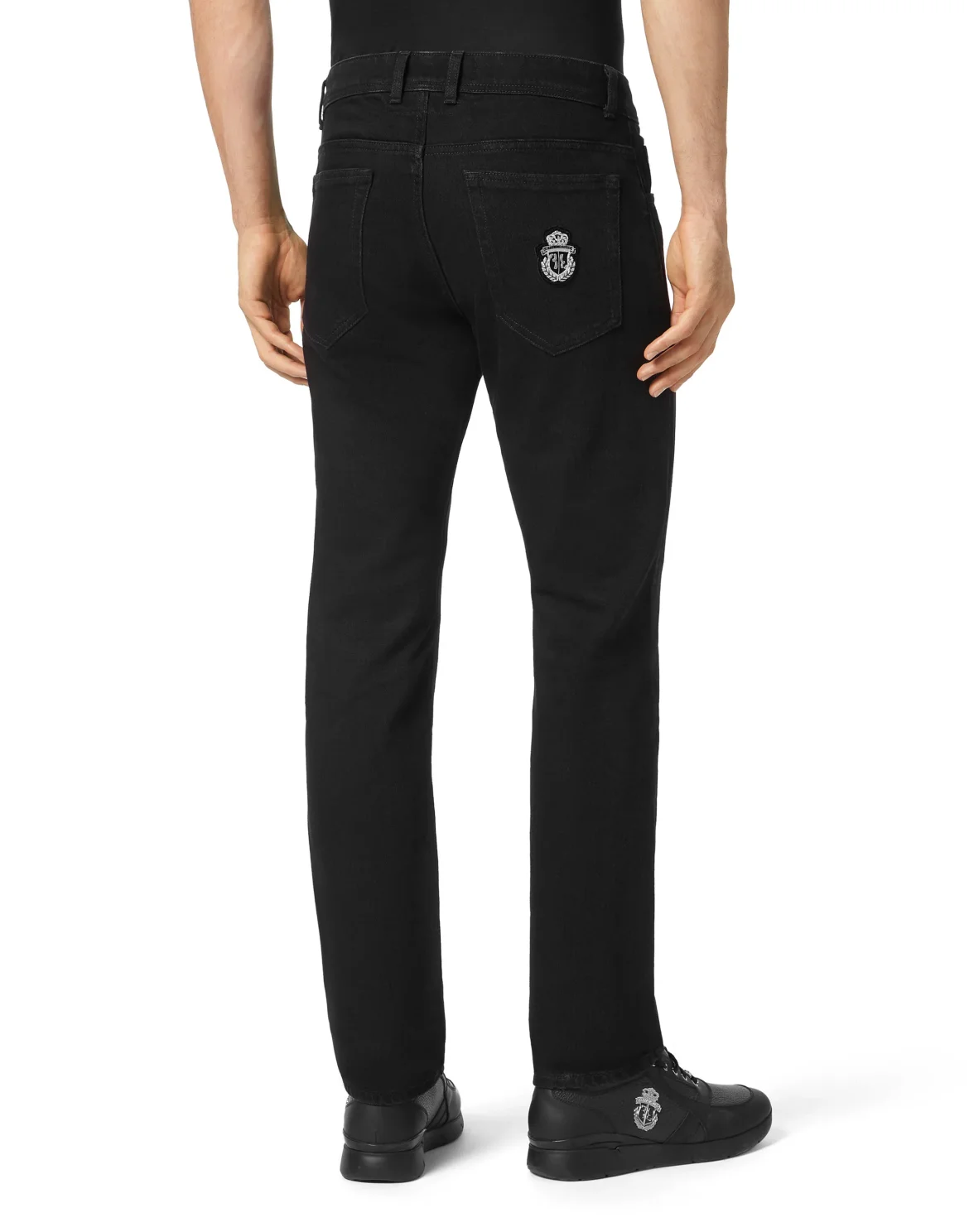 Denim Trousers Super Straight Cut, цвет: Черный