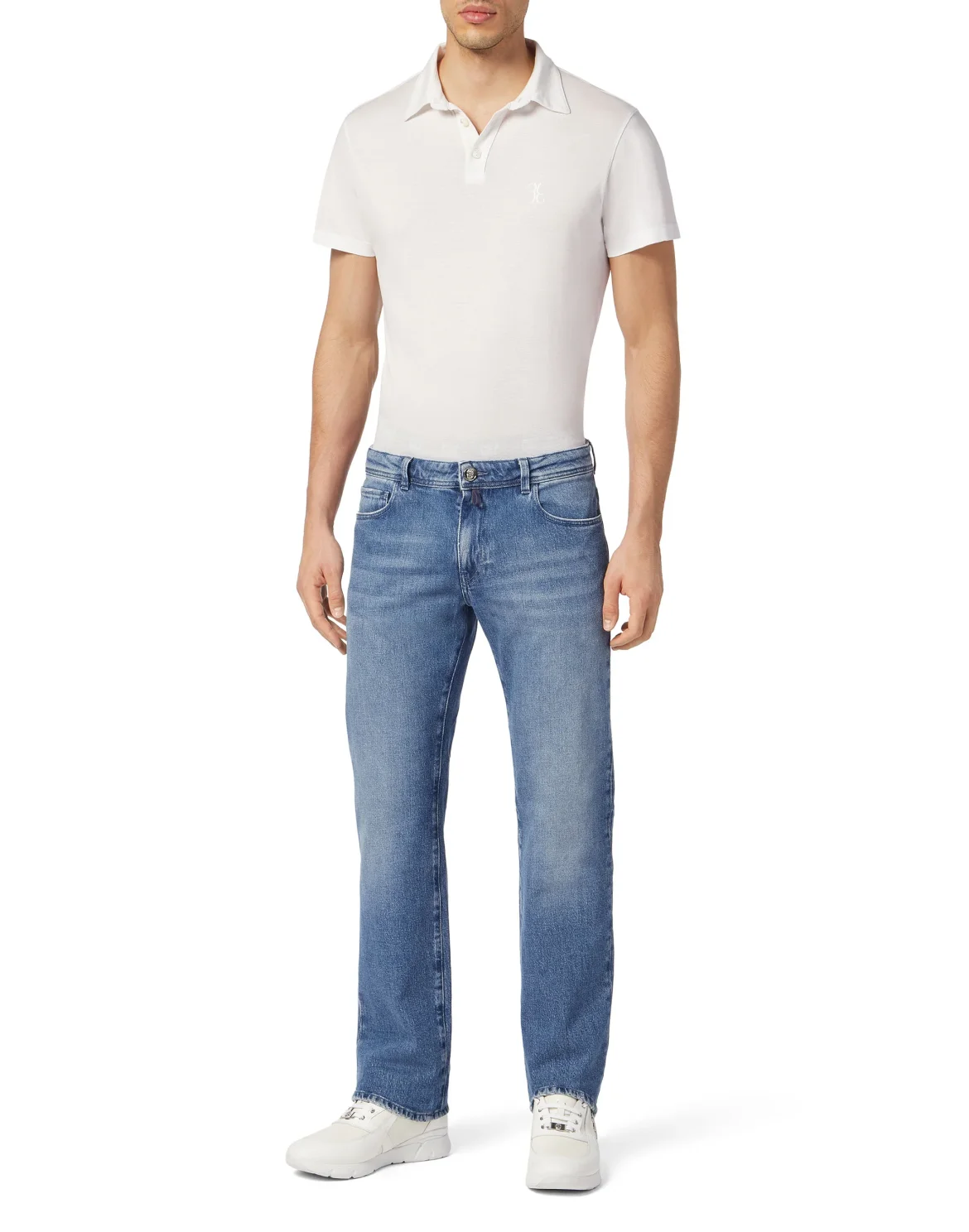 Denim Trousers Regular fit, цвет: Голубой
