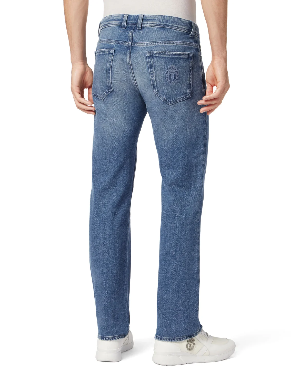 Denim Trousers Regular fit, цвет: Голубой