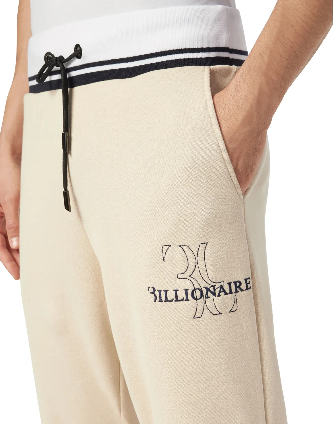 Fleece and Mix Silk Jogging Tracksuit: Top/Trousers, цвет: Бежевый