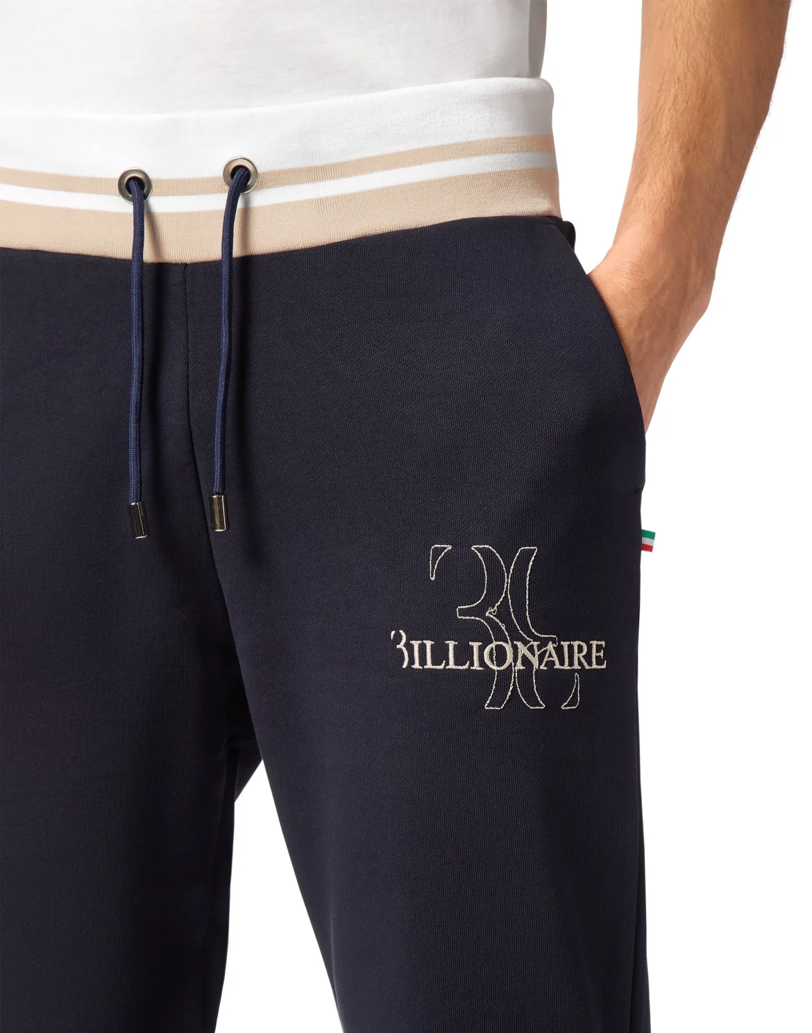 Fleece and Mix Silk Jogging Tracksuit: Top/Trousers, цвет: Синий